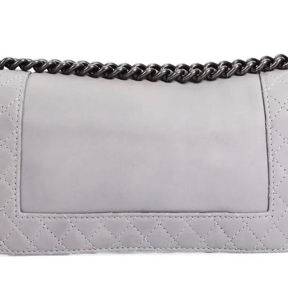 Trendy Grey Chanel Boy Bag - Med- Certificate - Picture 9 of 11